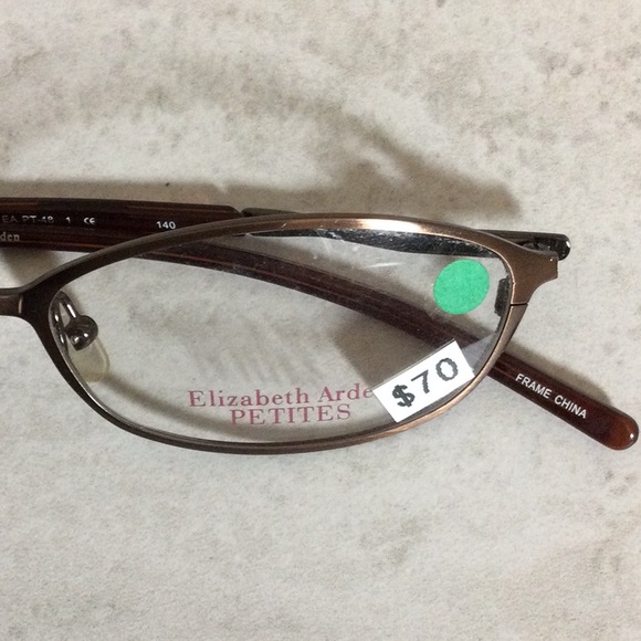 NWT Elizabeth Arden Petite copper metal eyeglasses new old stock - Picture 14 of 16